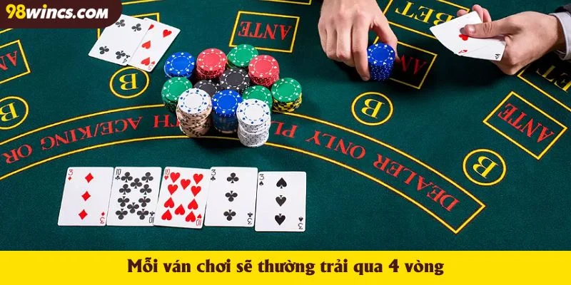 Mỗi ván chơi sẽ thường trải qua 4 vòng