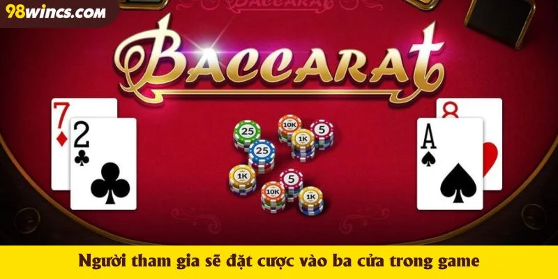 Người tham gia sẽ đặt cược vào ba cửa trong game