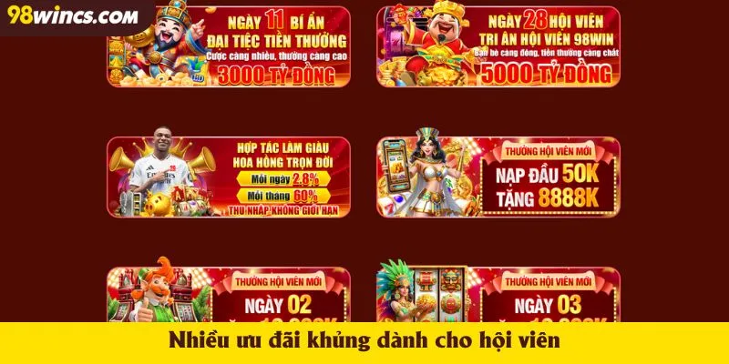 Nhiều ưu đãi khủng dành cho hội viên