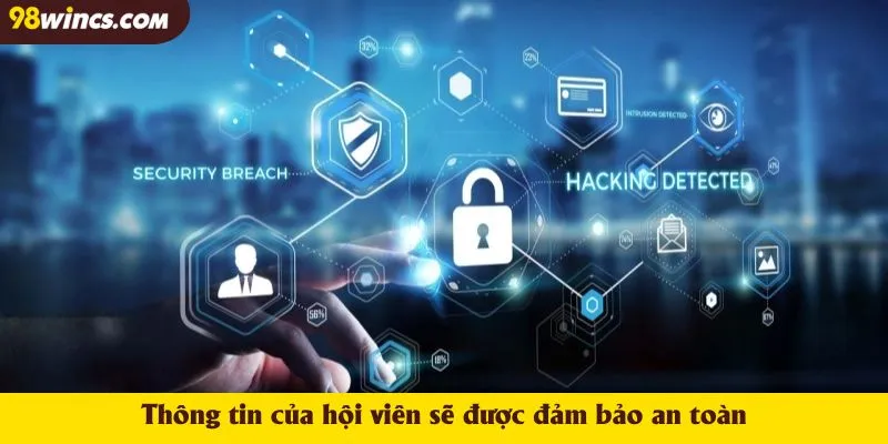 Thông tin của hội viên sẽ được đảm bảo an toàn
